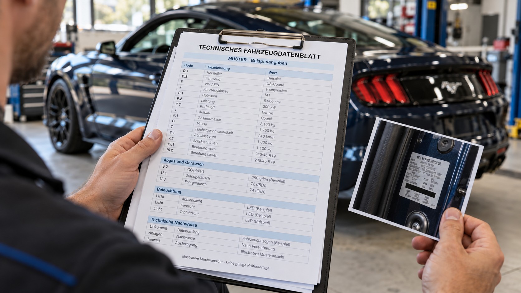 US-Auto zulassen: Wann brauchen Sie ein technisches Datenblatt?